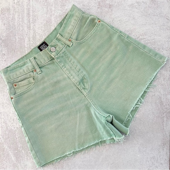 Urban Outfitters BDG A Line High Rise Overdyed Denim Short in Turquoise Green 27 - Picture 4 of 9